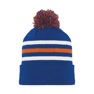 Athletic Knit (AK) A1830Y-820 Youth Edmonton Royal Blue Hockey Toque/Beanie