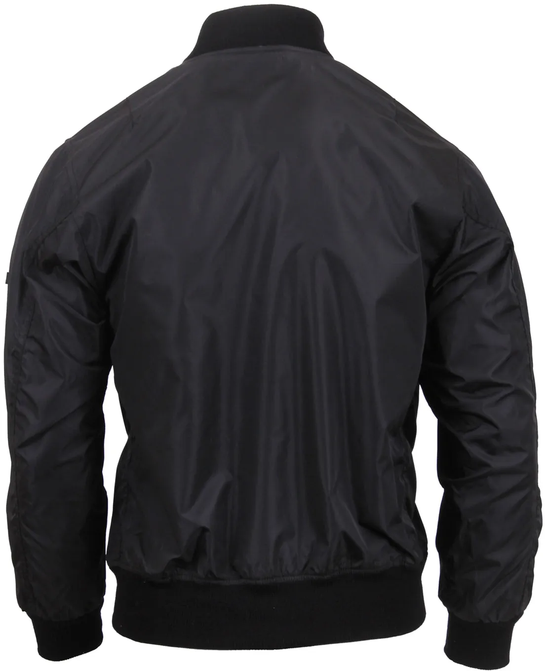 Black - Lightweight Air Force MA-1 Bomber Flight Jacket