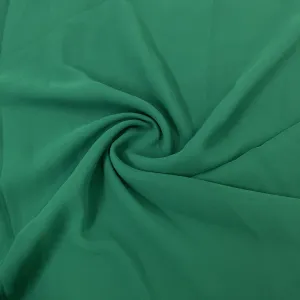 Classic Basil Green Solid Georgette Fabric