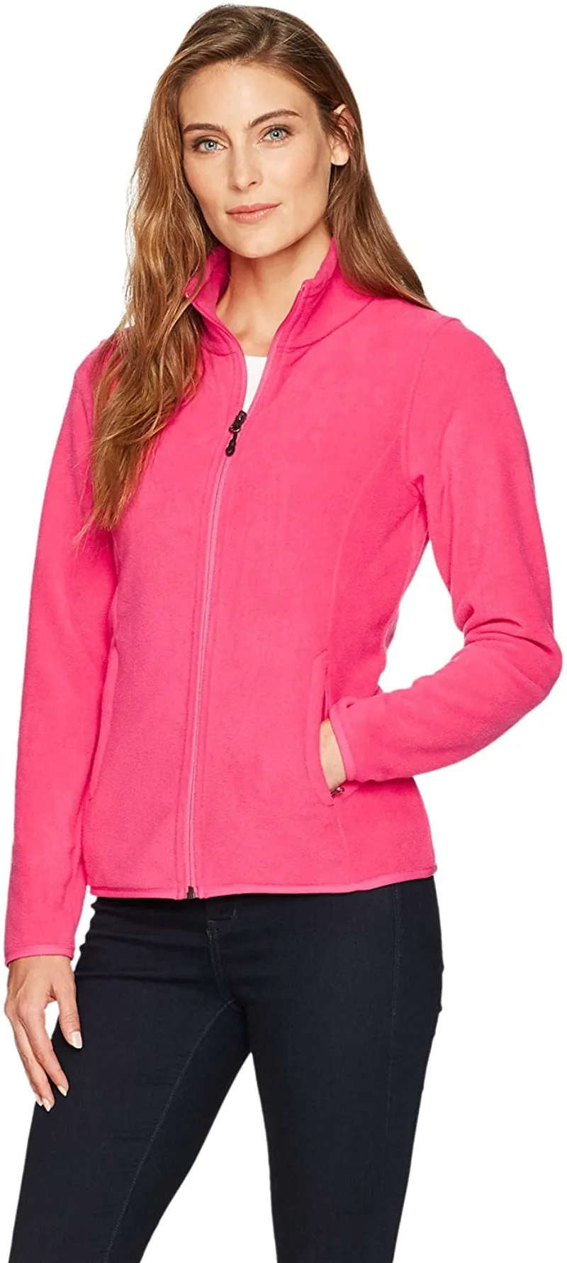 Classic Fit Long-Sleeve Full-Zip Fleece Jacket