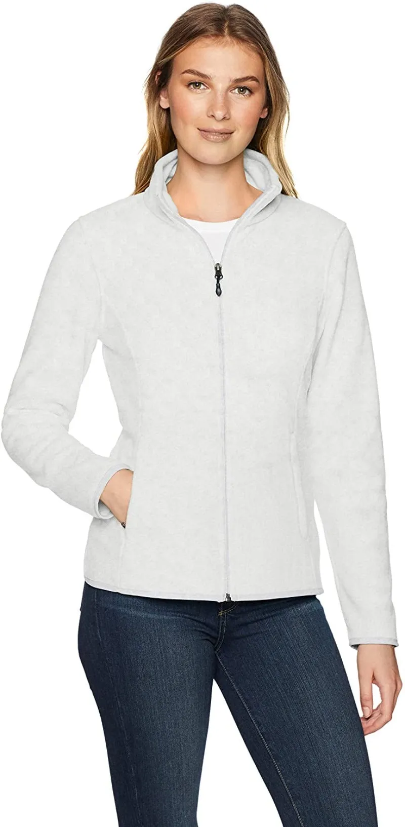 Classic Fit Long-Sleeve Full-Zip Fleece Jacket