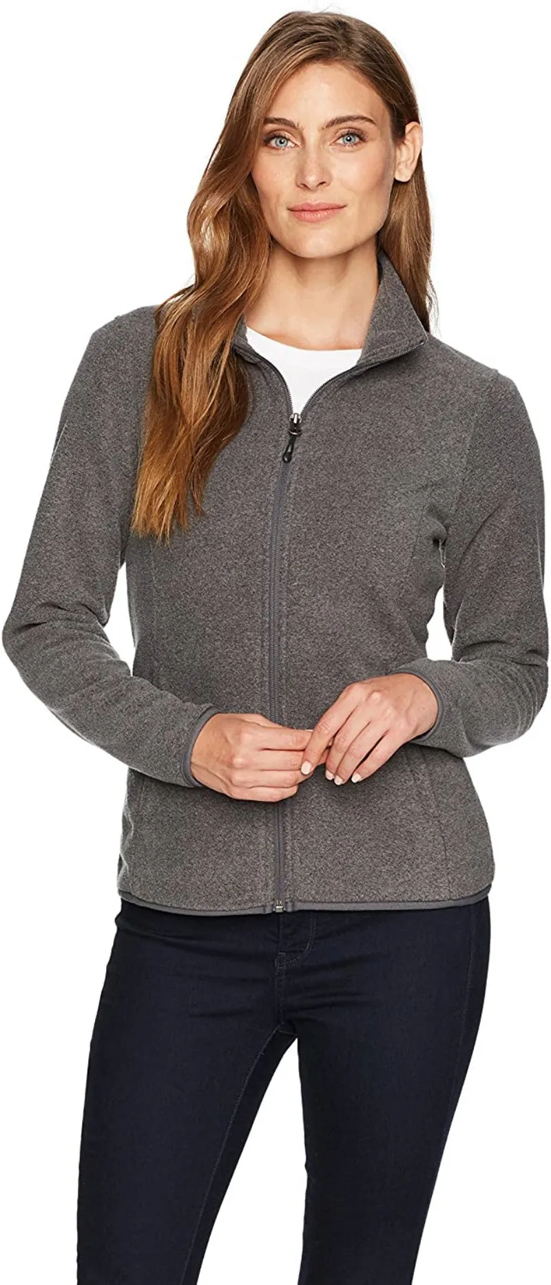 Classic Fit Long-Sleeve Full-Zip Fleece Jacket