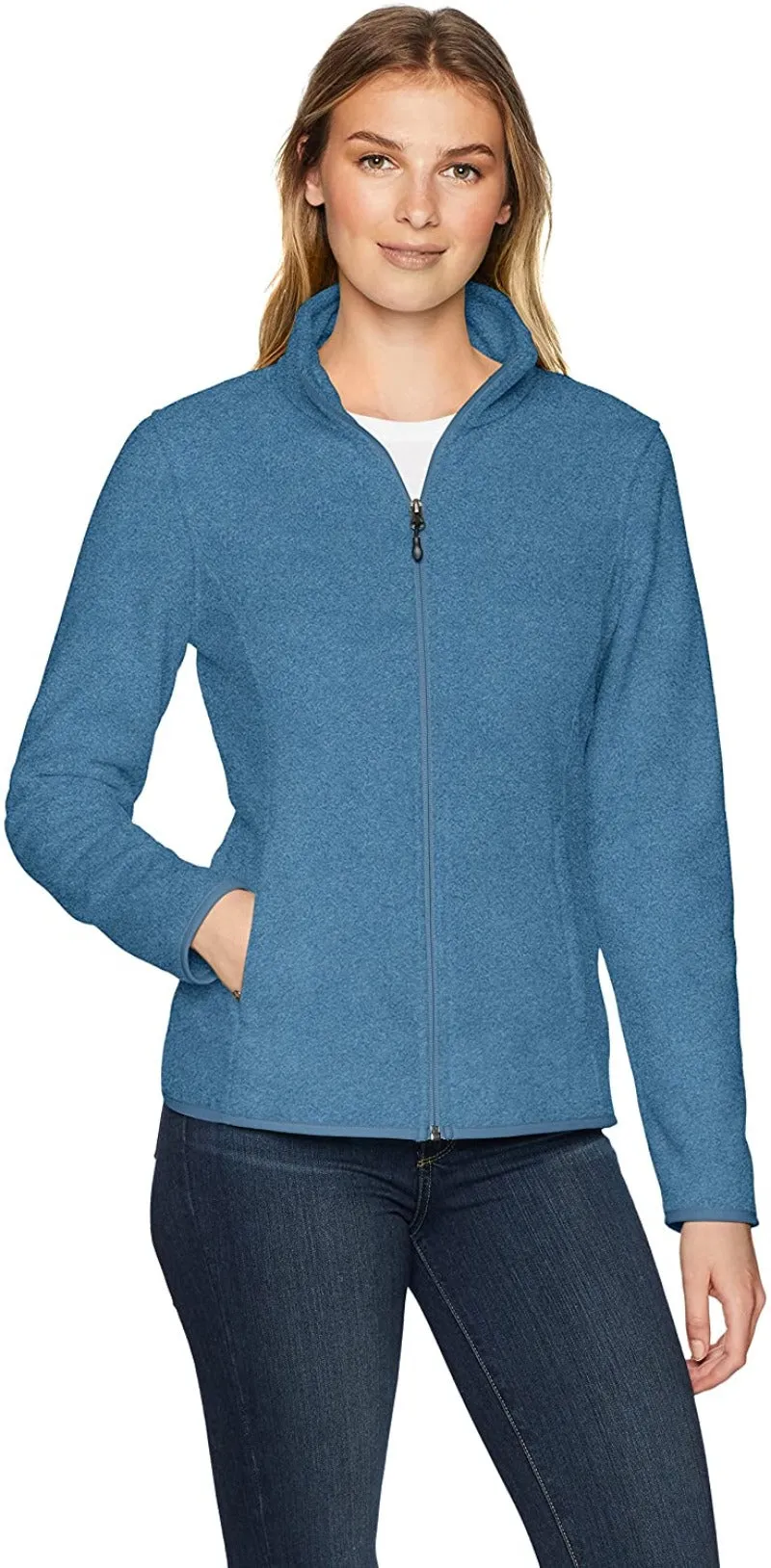 Classic Fit Long-Sleeve Full-Zip Fleece Jacket