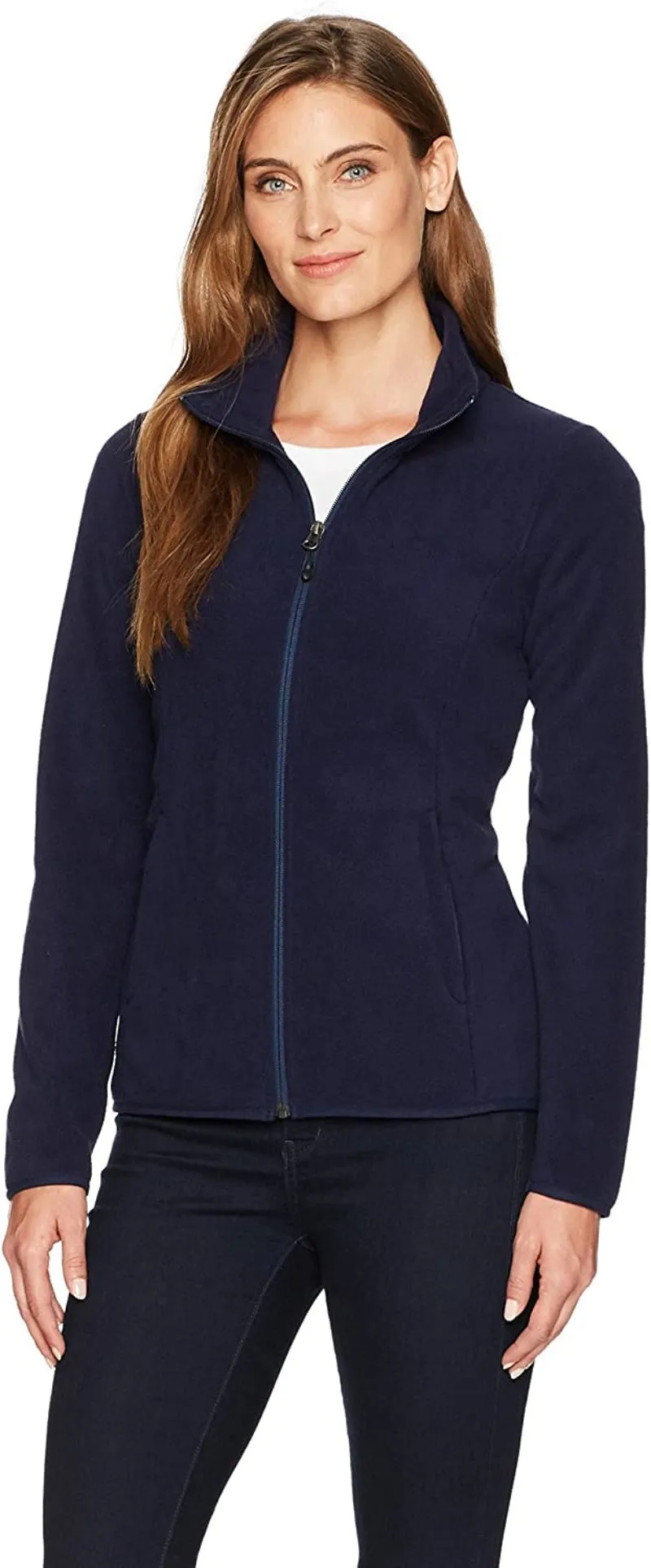 Classic Fit Long-Sleeve Full-Zip Fleece Jacket