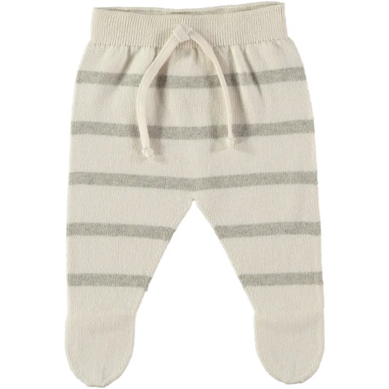 Cotton Knitted Striped Footie