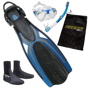 Cressi Elite Snorkeling Package Blue