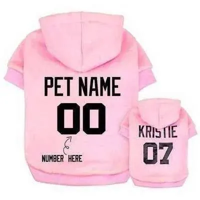 Didog Luxe Personalised Pup Hoodies