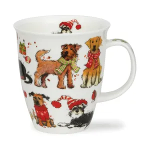 Dunoon Nevis Festive Dogs Mug