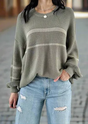 FONDA FERN STRIPE PULLOVER SWEATER