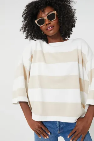 French Oak Stripe Vivienne Knitted Jumper