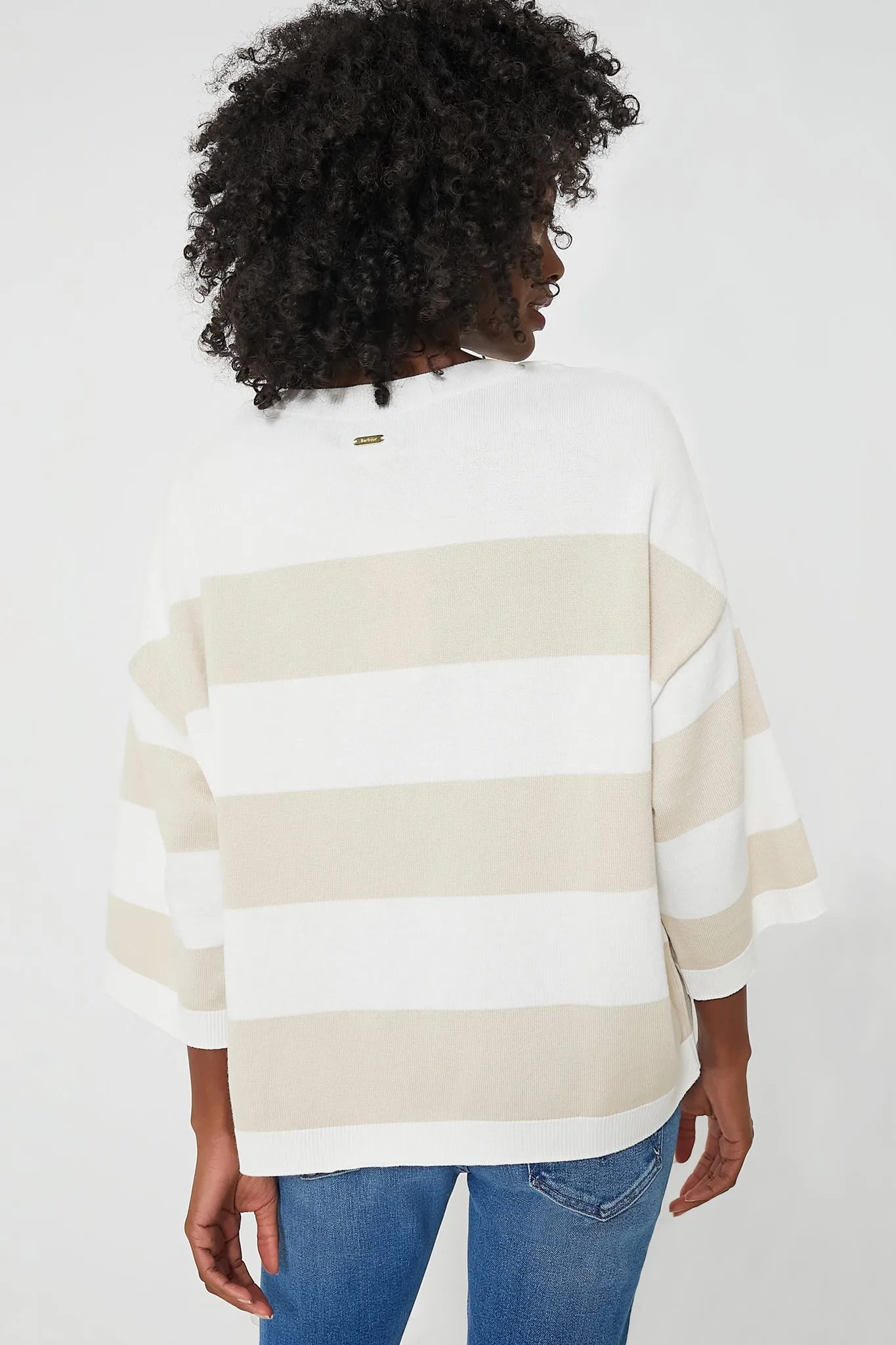 French Oak Stripe Vivienne Knitted Jumper