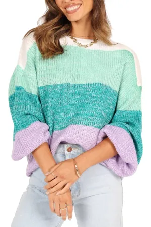 HWT1222 Cozy Colorblock Sweater