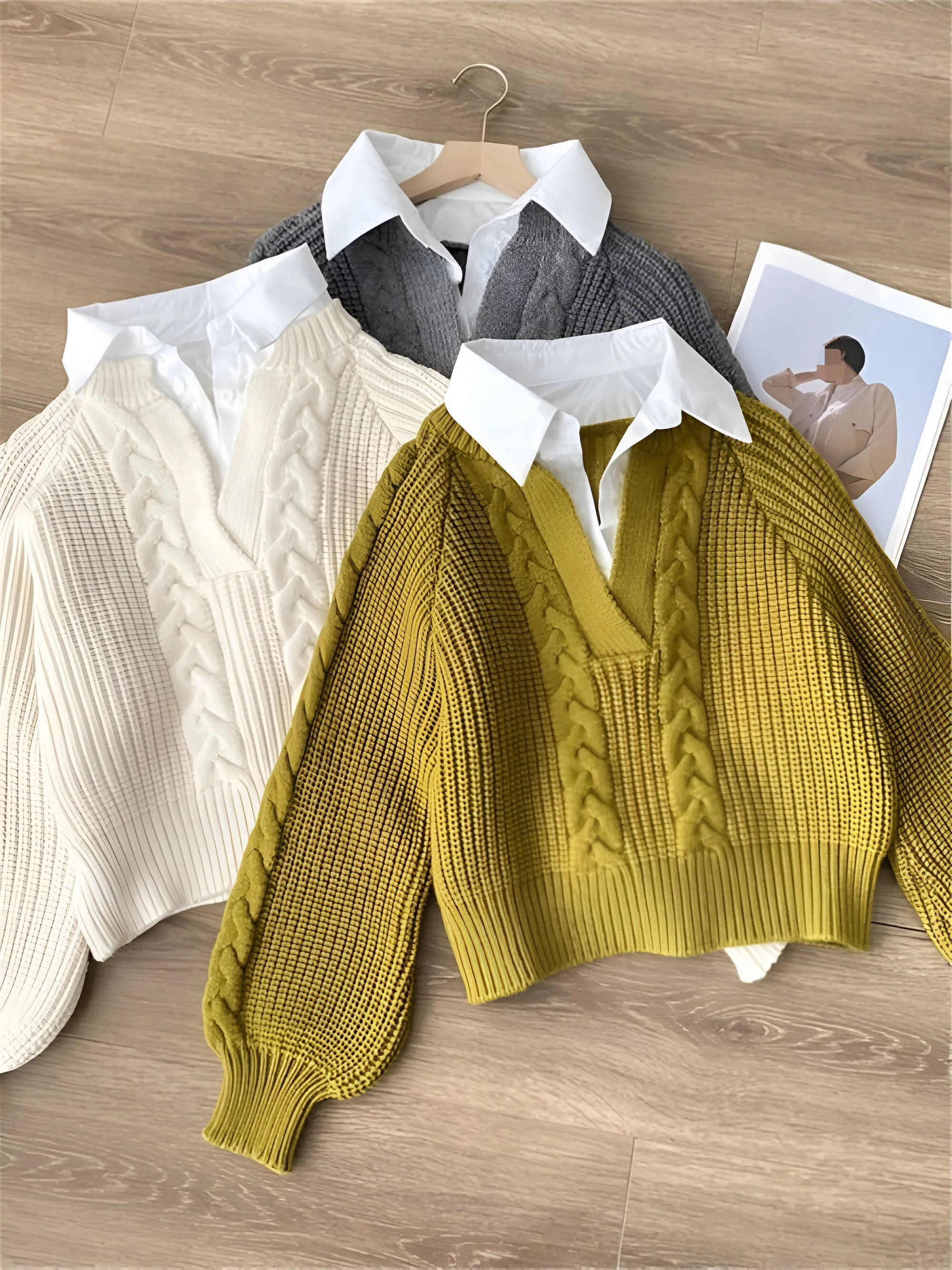 Ivyshape | Cozy Retro-Inspired Sweaters For Fall & Winter