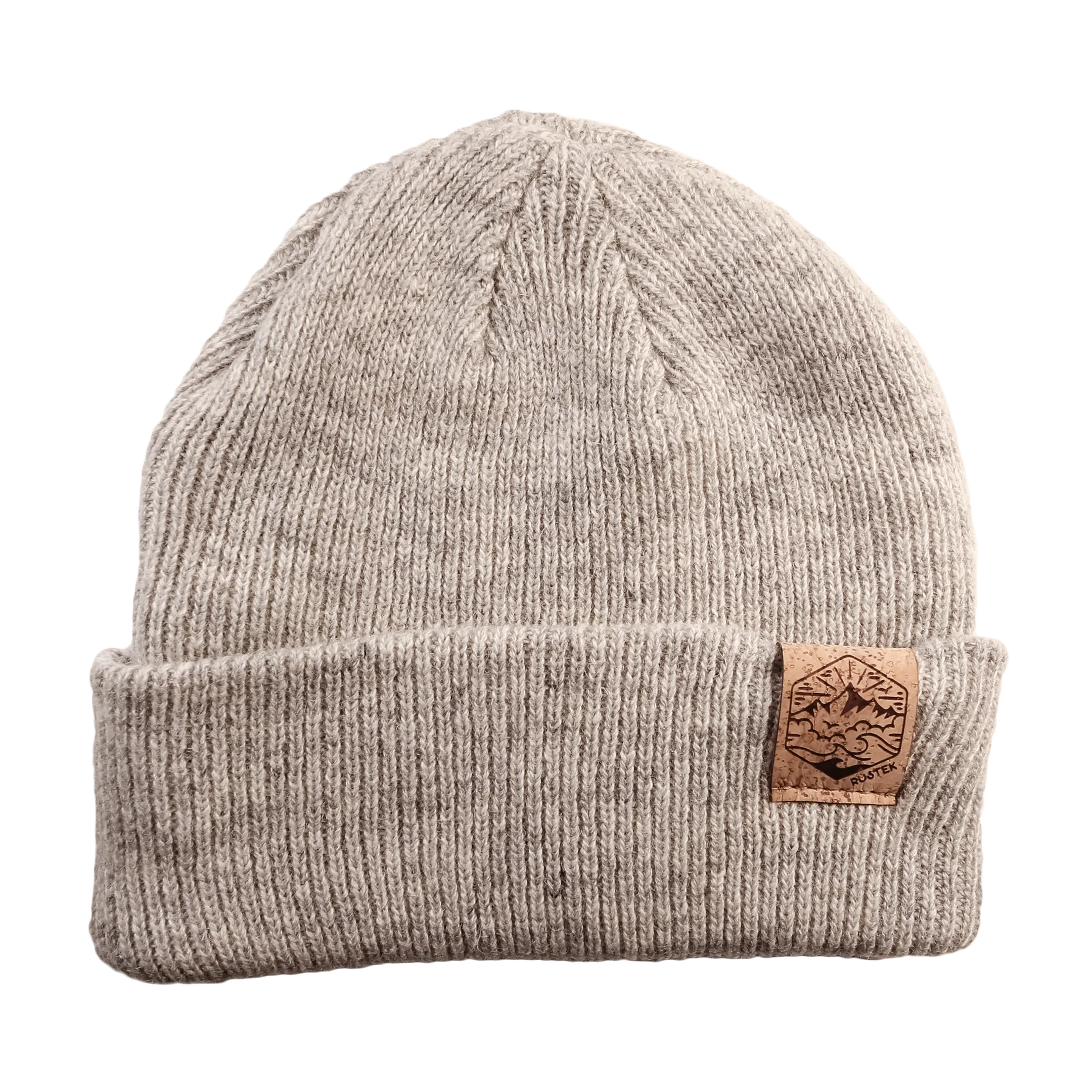 Light Gray Sea to Sky 100% Merino Wool Beanie Hat