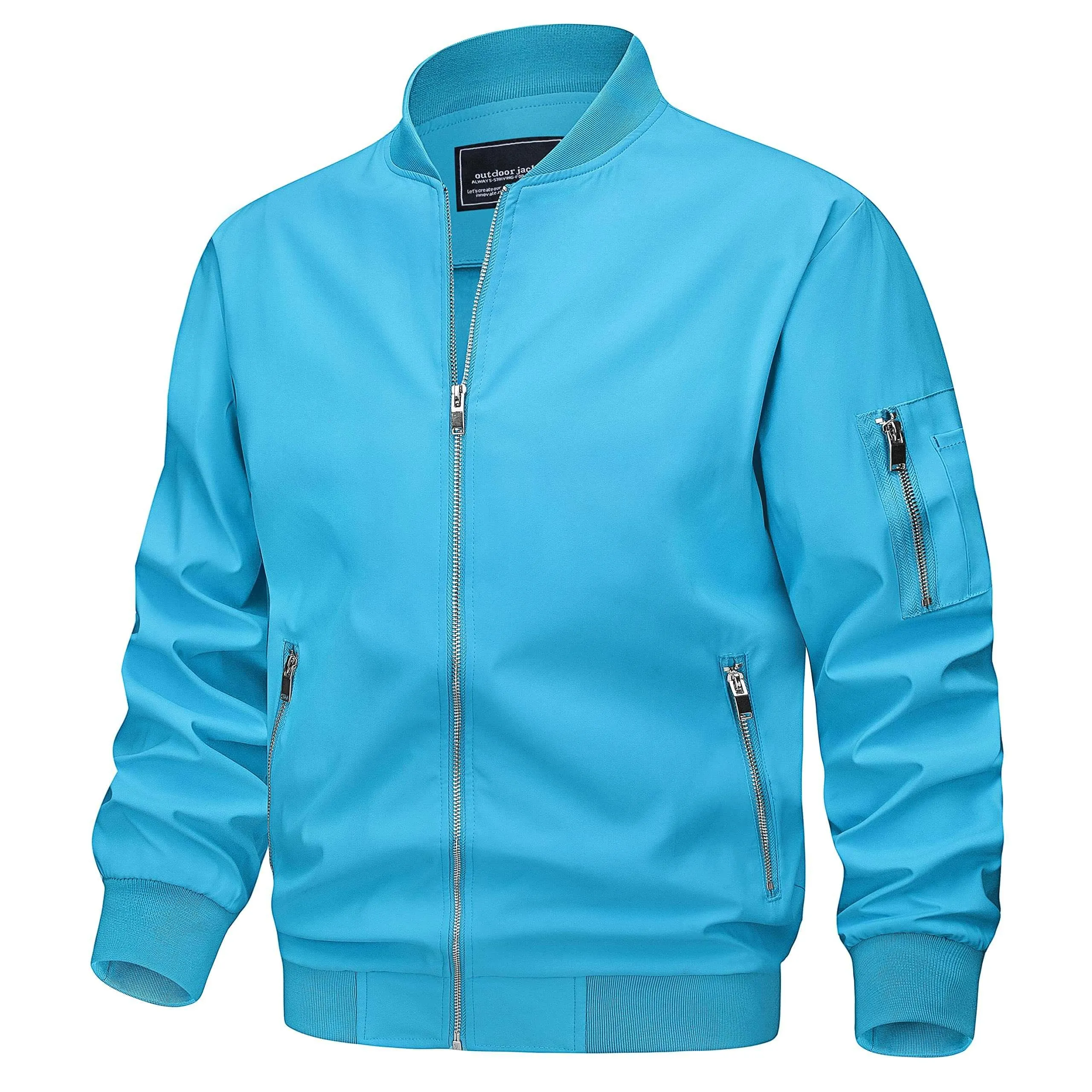 Stylish Lightweight Mens Bomber Jacket - Available in 16 Vibrant Colors