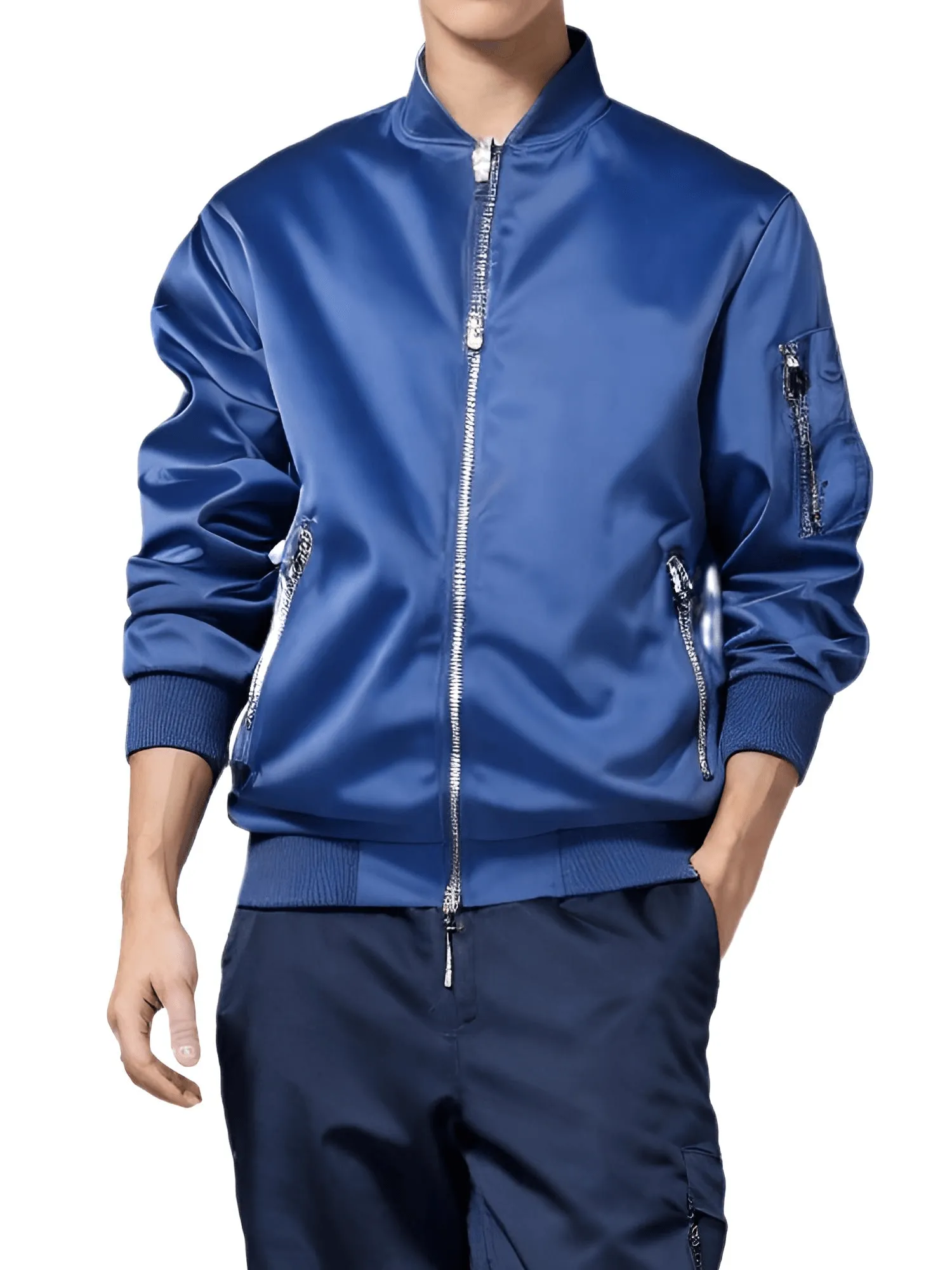 Stylish Lightweight Mens Bomber Jacket - Available in 16 Vibrant Colors