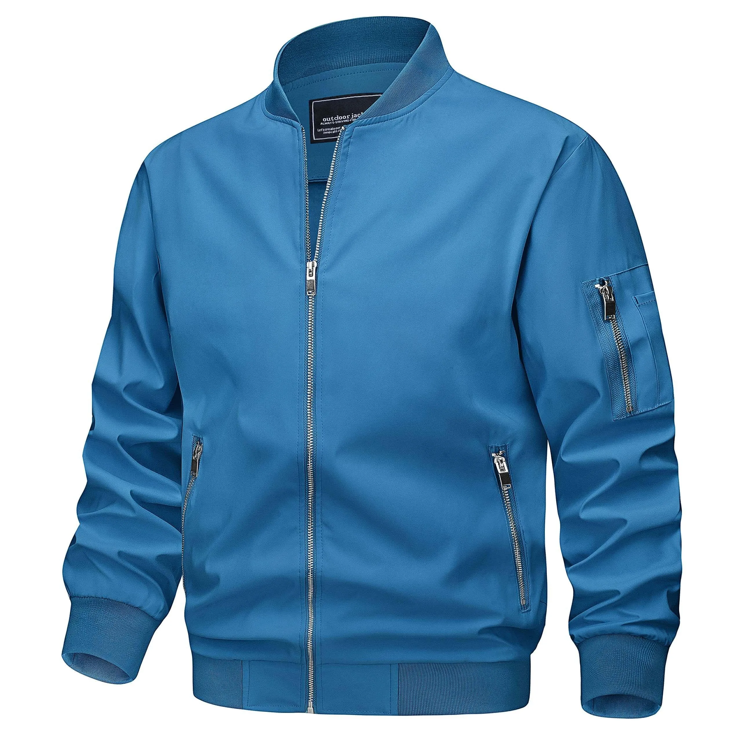 Stylish Lightweight Mens Bomber Jacket - Available in 16 Vibrant Colors