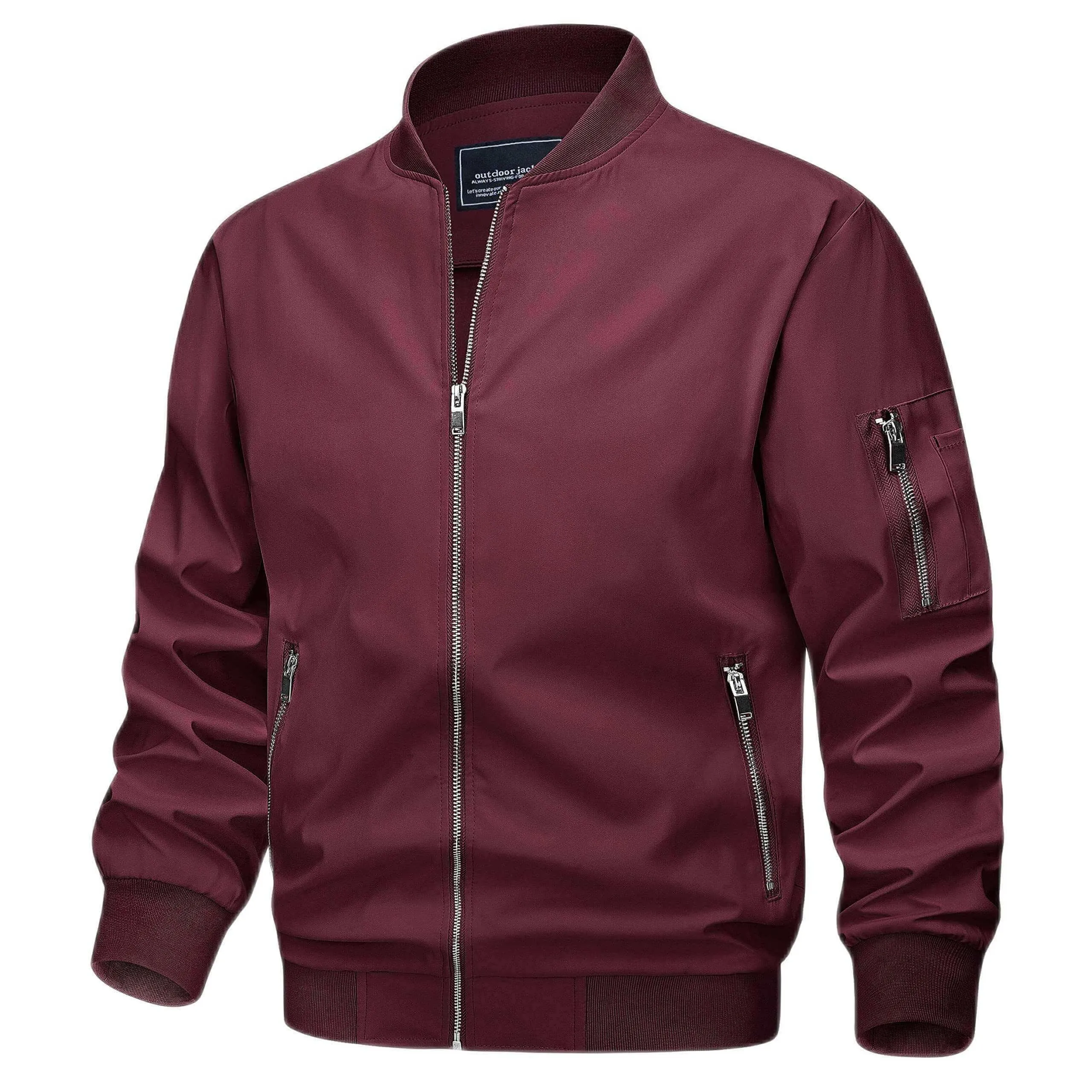 Stylish Lightweight Mens Bomber Jacket - Available in 16 Vibrant Colors