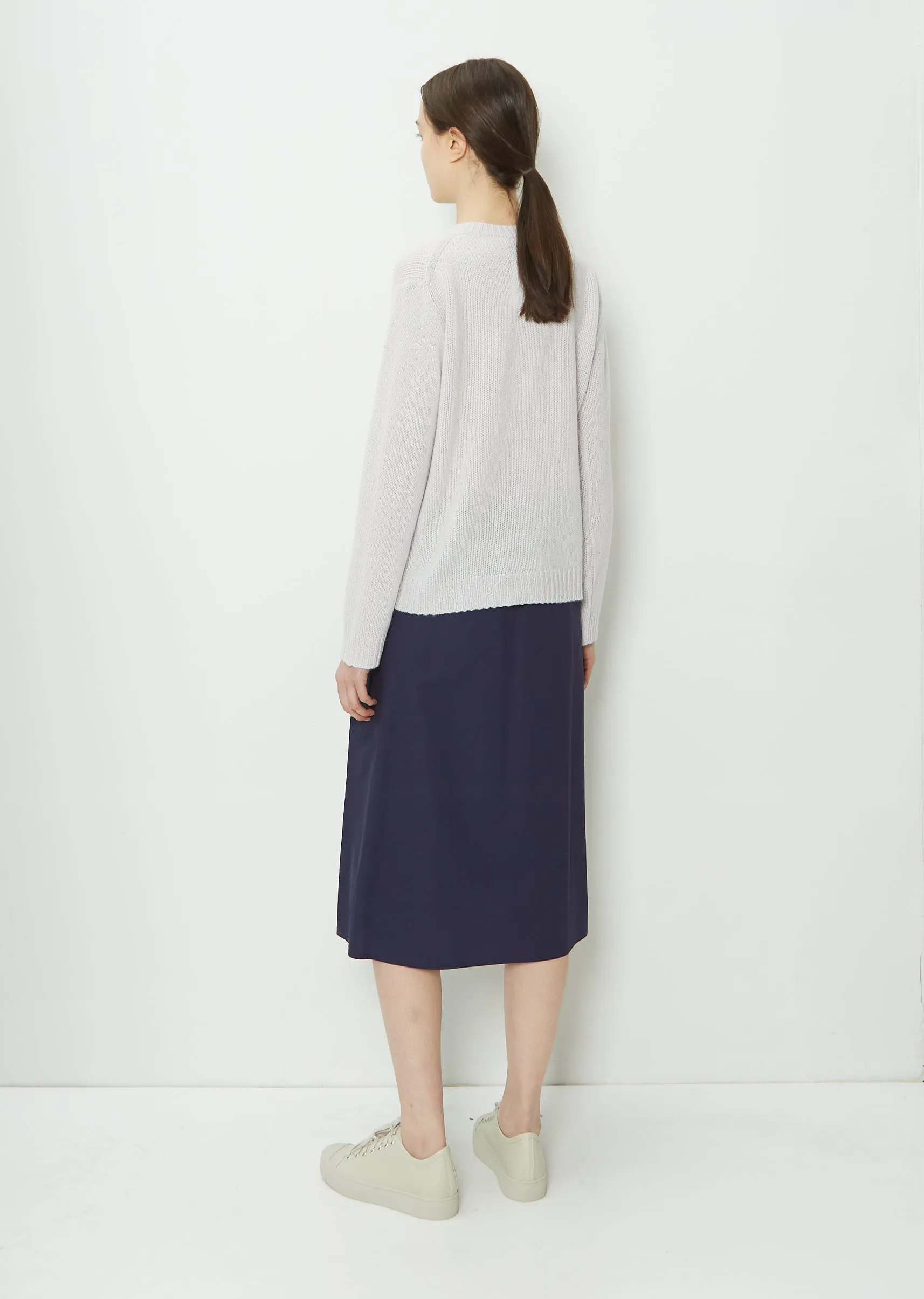 Move C-Neck Cashmere Sweater — Mastic