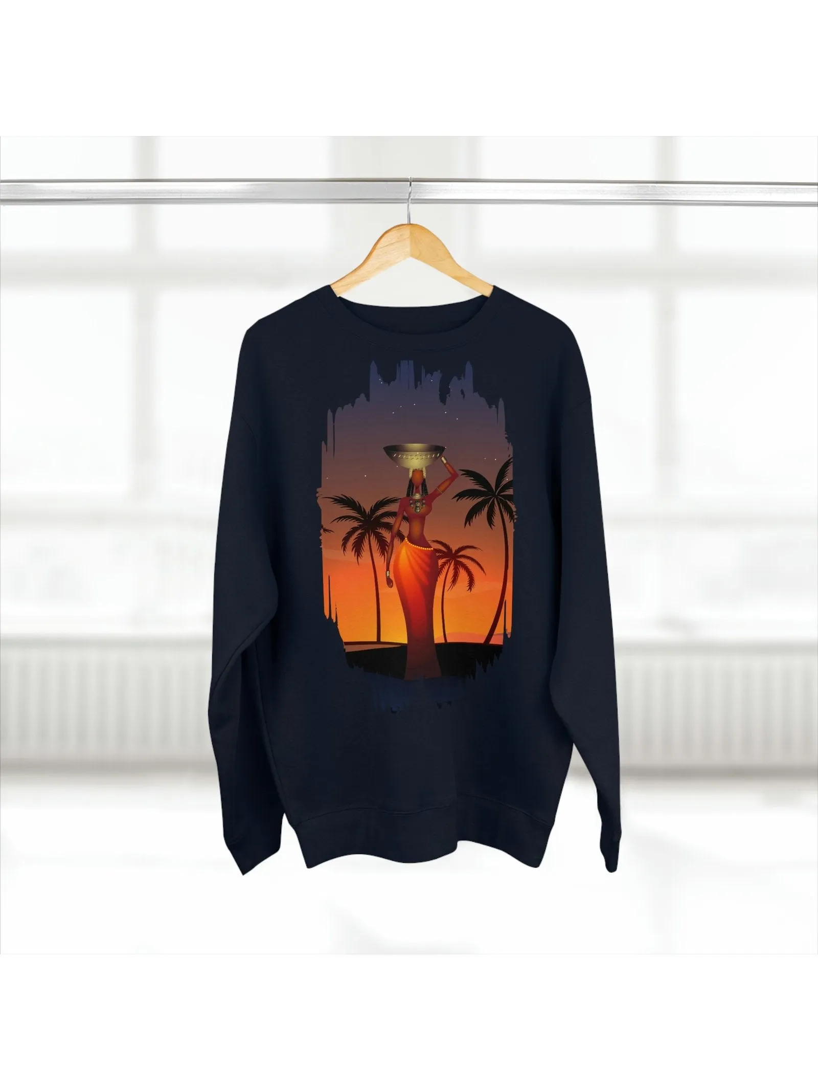 Navy Tribal Woman Sweatshirt