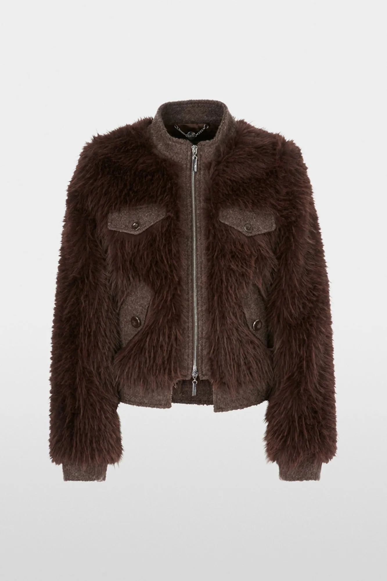 Out Of The Woods Outdoor Jacket in Fun Fur Deep Wood