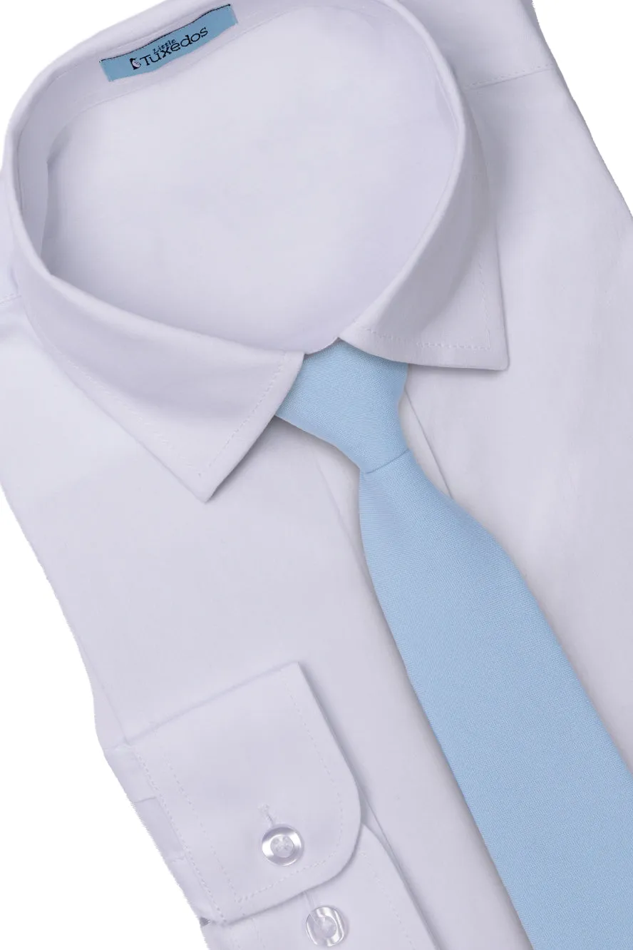 "Mason" Kids Sky Blue Suit (5-Piece Set)