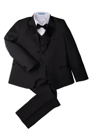 "Prodigy" Kids Dark Charcoal Tuxedo (5-Piece Set)