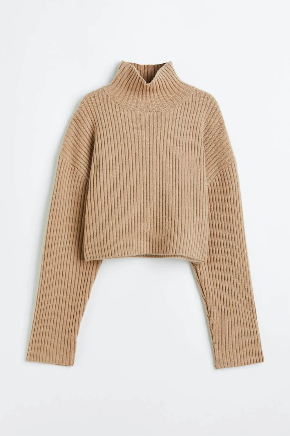 Ribbed Mock Turtleneck Sweater