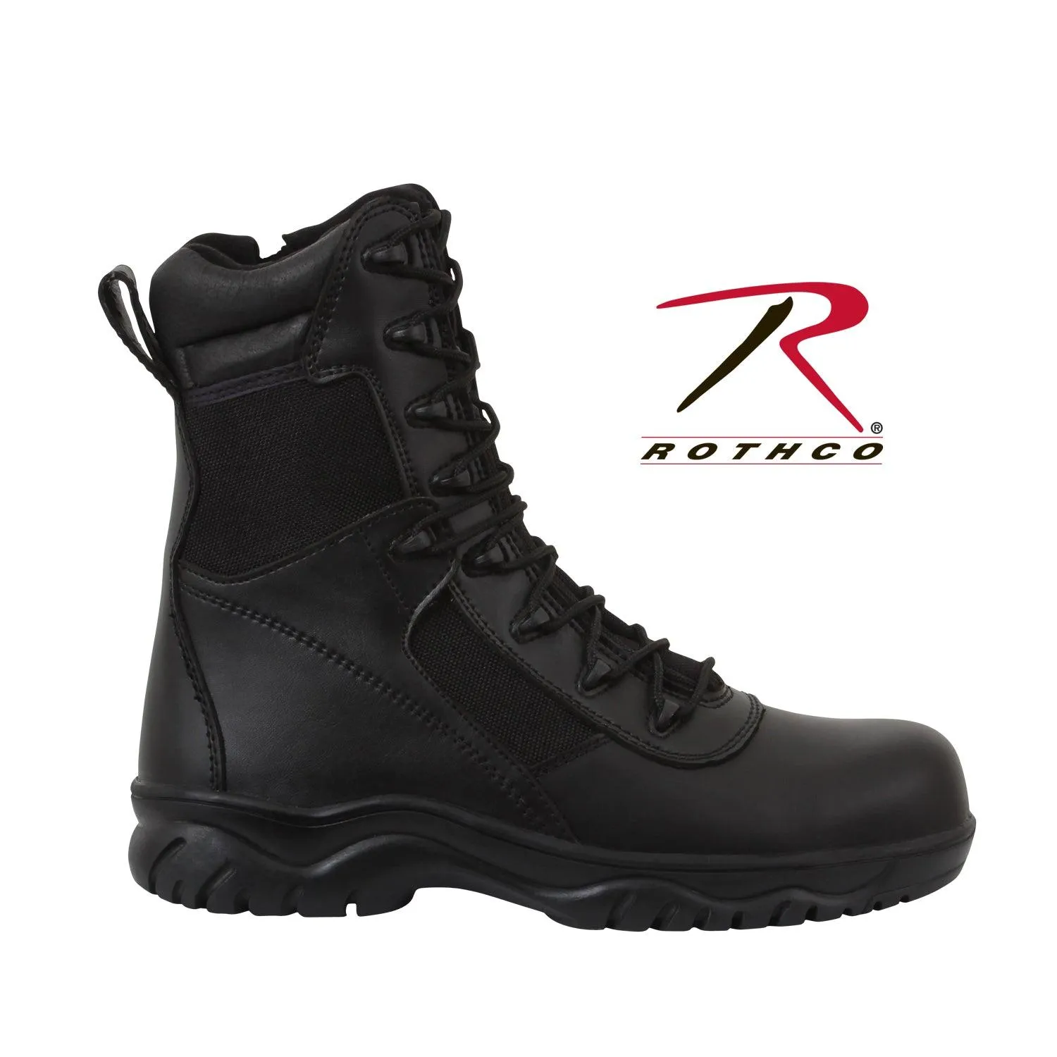 Rothco Forced Entry Tactical Boot With Side Zipper & Composite Toe - 8 Inch