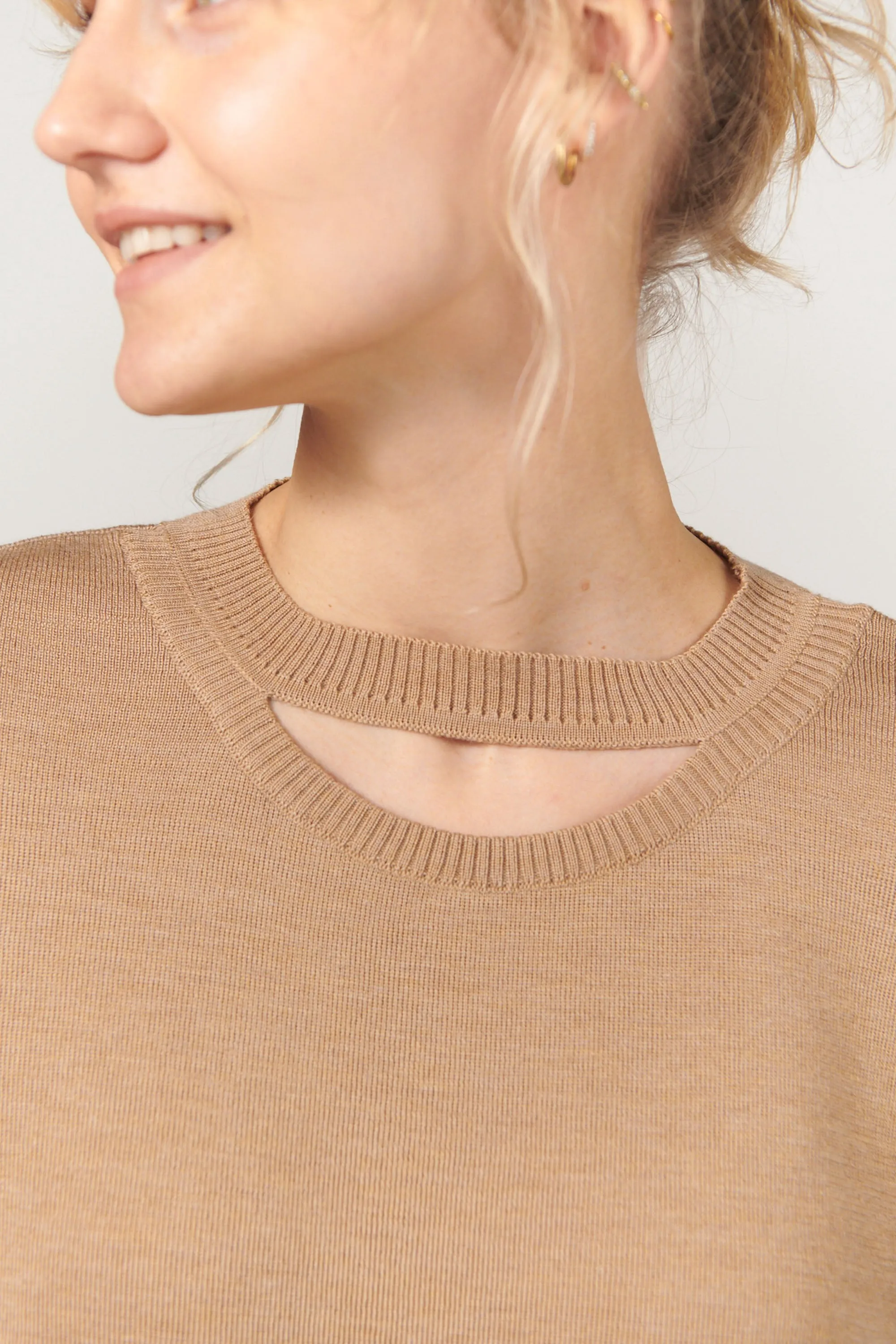 Rotondo 100% Merino Jumper Beige