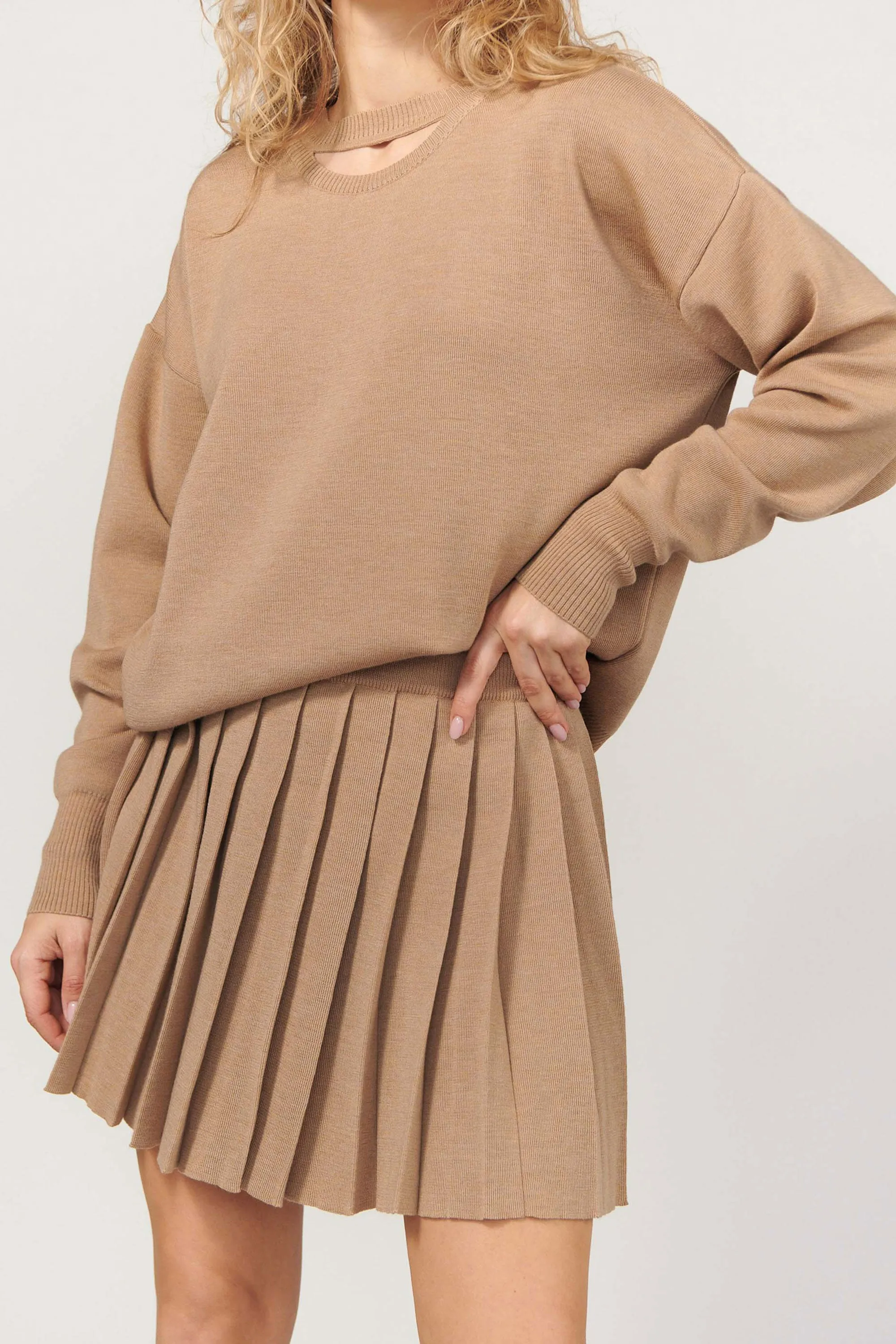 Rotondo 100% Merino Jumper Beige