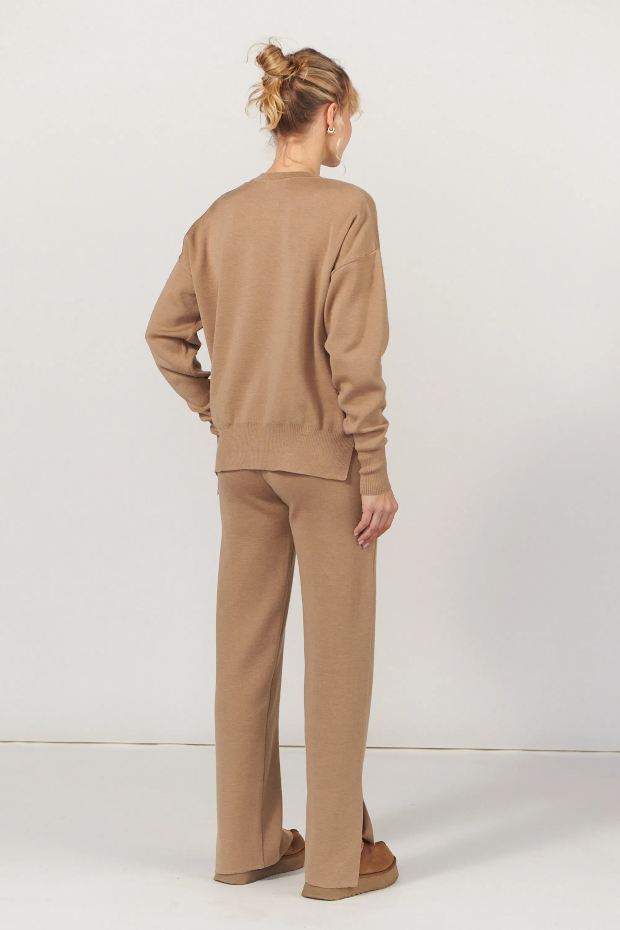 Rotondo 100% Merino Jumper Beige