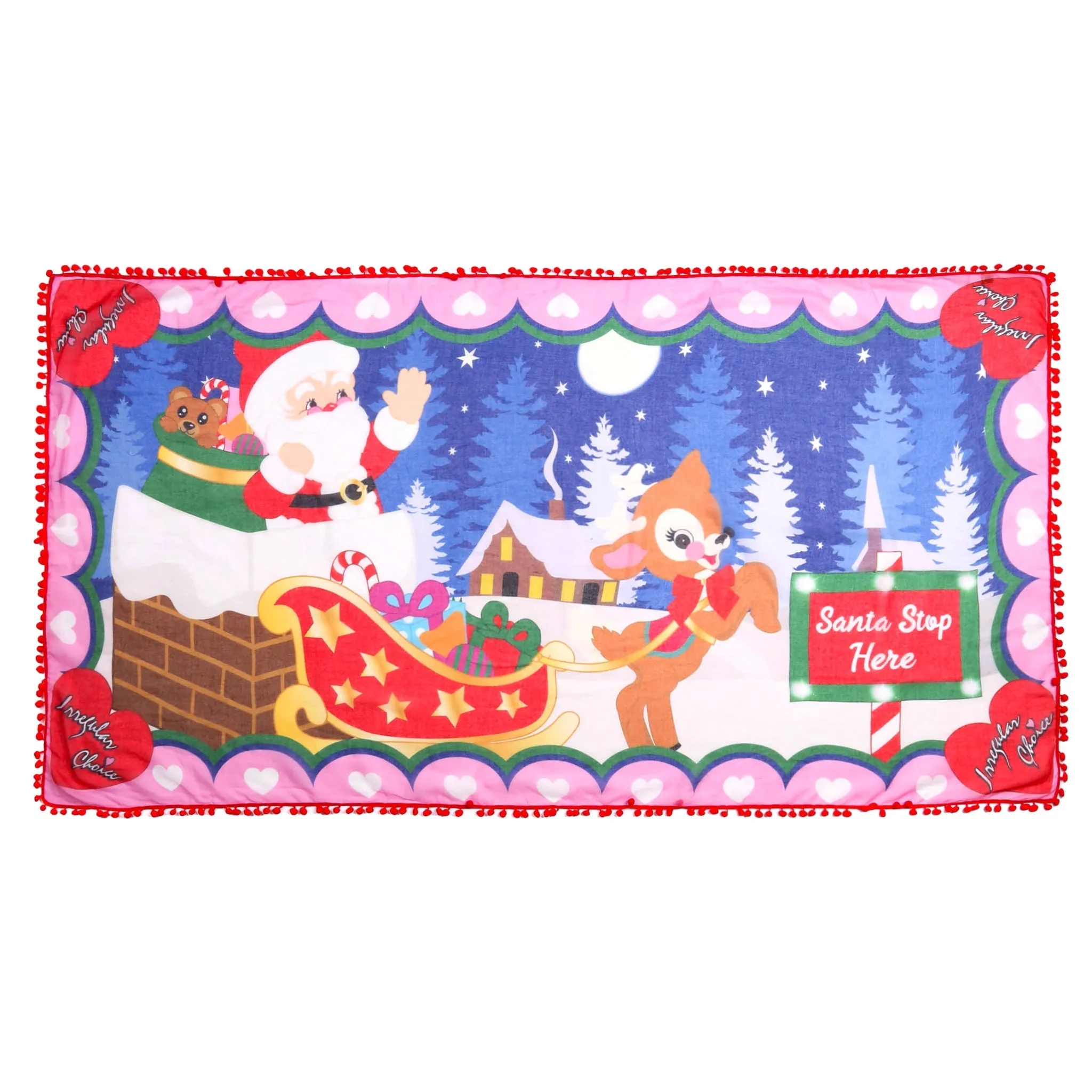 Santa Stop Here Scarf