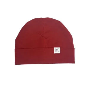 Satin Lined Jersey Beanie-Auburn