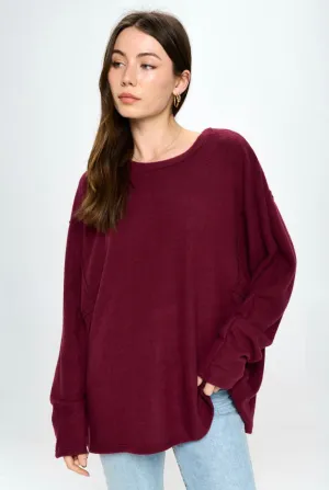 SOFT BRUSH KNIT PULLOVER