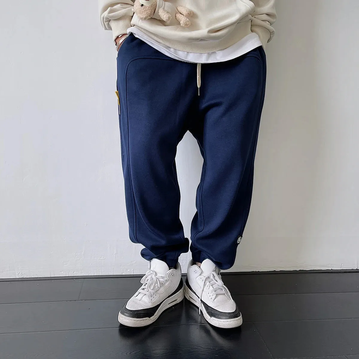 Solid Color Harem Sweatpants Streetwear Casual Sports Pants