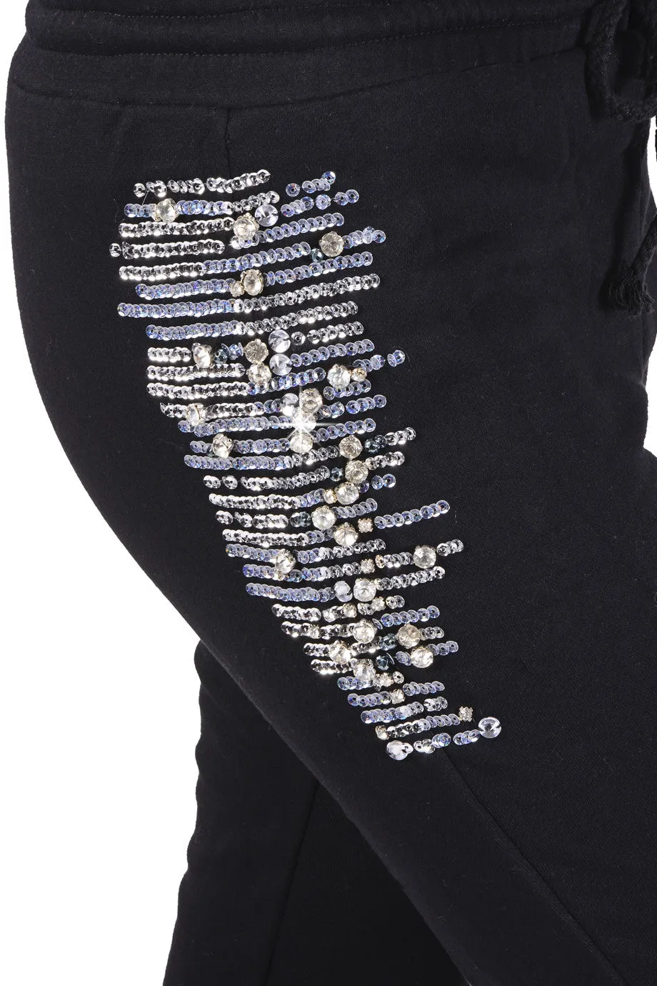 STARLE Black Embellished Joggers