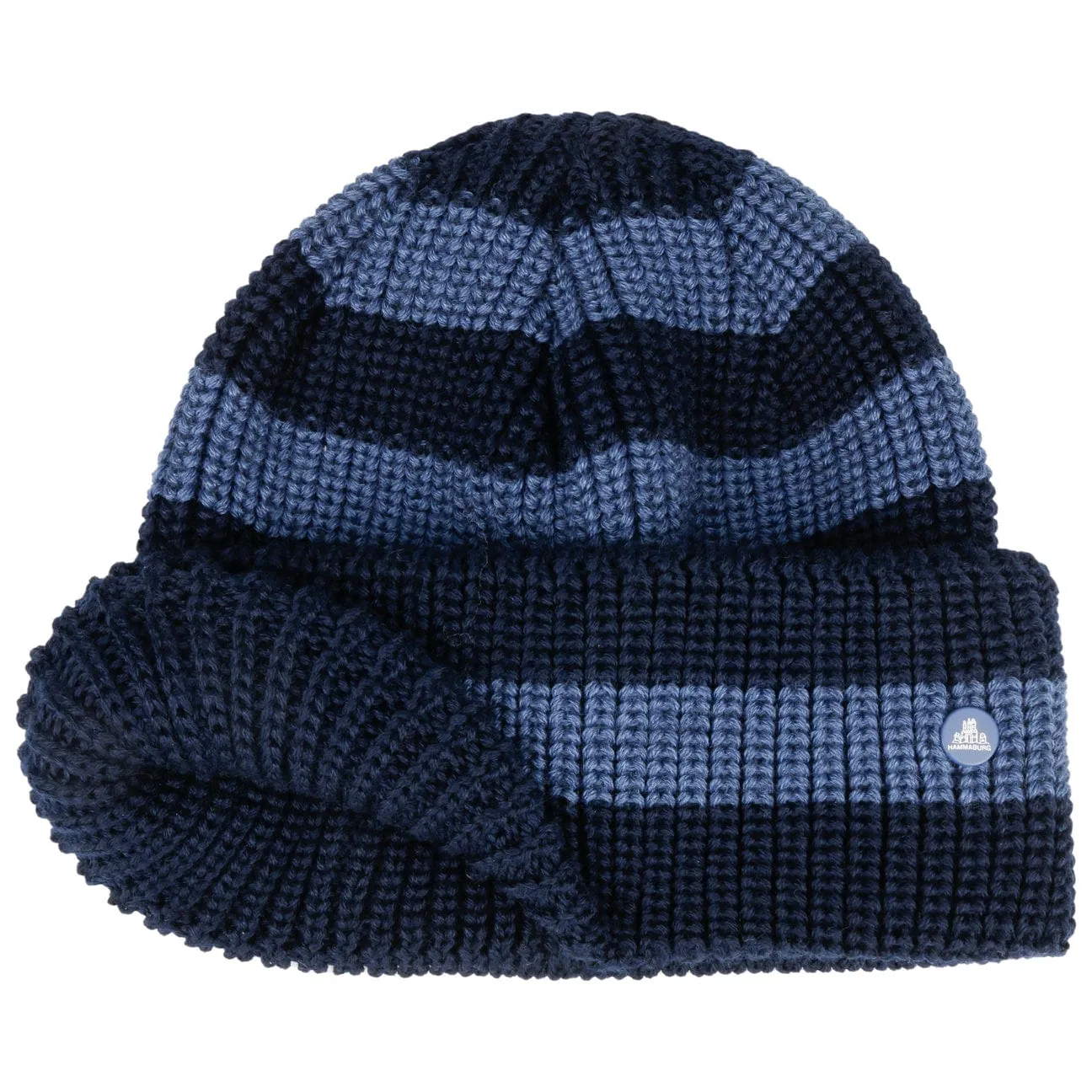 Twotone Stripes Beanie Hat by Hammaburg