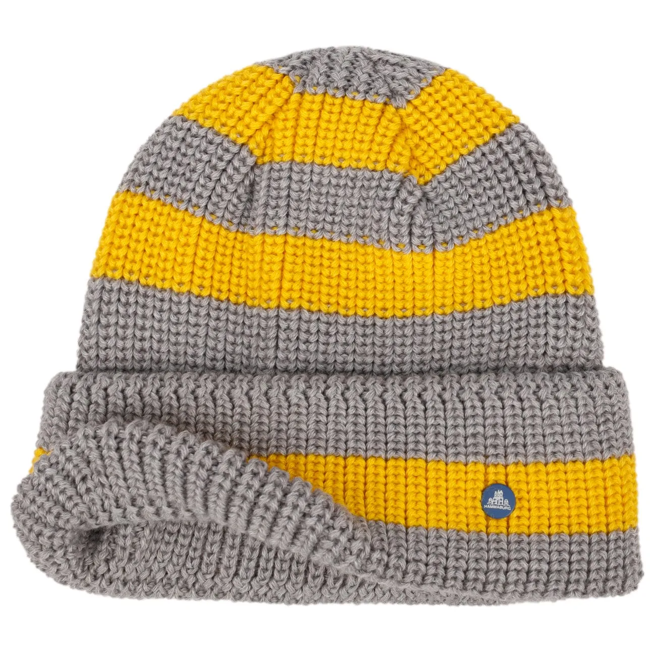 Twotone Stripes Beanie Hat by Hammaburg