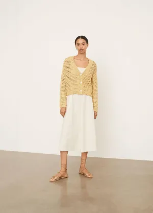 Vince - Crochet Cardigan in Warm Sand